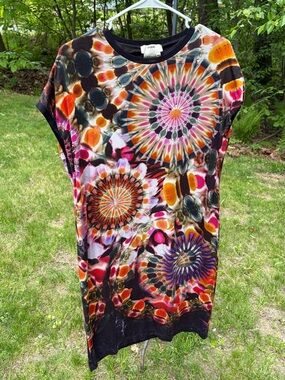 Fuzzi Tie Die Kaleidoscope Dress Size XL
